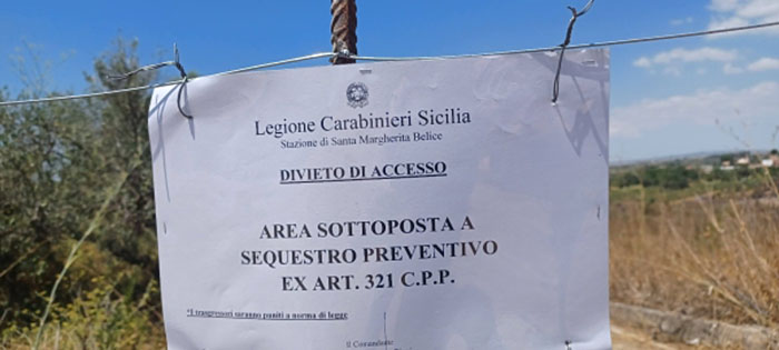 Sequestro discarica fantasma "Fossa del leone" a Santa Margherita Belice