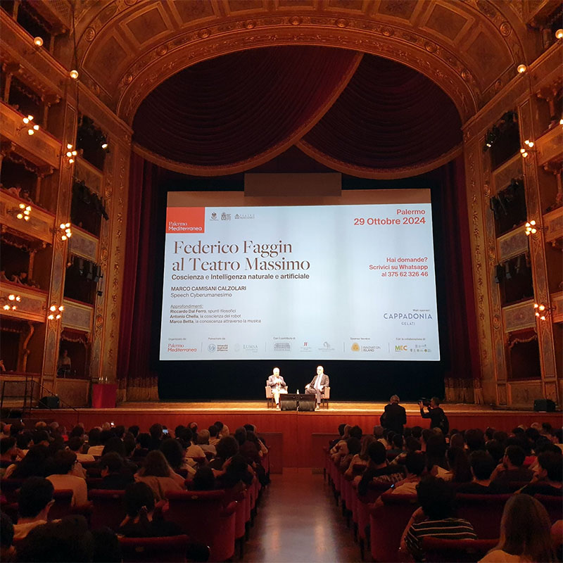Federico Faggin, convegno al teatro massimo